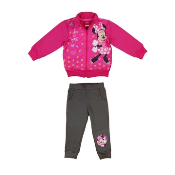 2 részes belül bolyhos kislány szabadidő szett Minnie egér mintával 2 részes belül bolyhos kislány szabadidő szett Minnie egér mintával