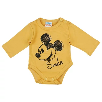 Hosszú ujjú baba body Mickey egér mintával Hosszú ujjú baba body Mickey egér mintával
