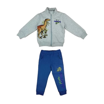 Belül bolyhos fiú szabadidő szett dinós mintával Belül bolyhos fiú szabadidő szett dinós mintával