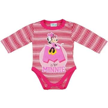 Disney Minnie csíkos hosszú ujjú kombidressz glitterrel