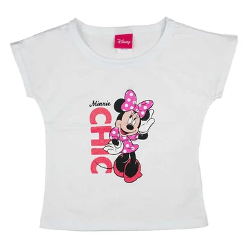 Ejtett válú kislány póló Minnie egér mintával Ejtett válú kislány póló Minnie egér mintával
