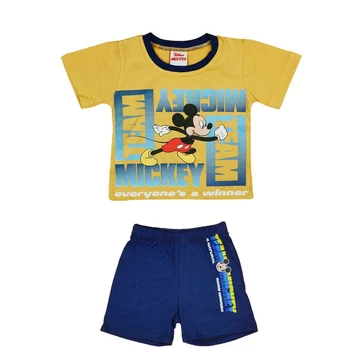 Kétrészes nyári kisfiú szett Mickey egér mintával Kétrészes nyári kisfiú szett Mickey egér mintával