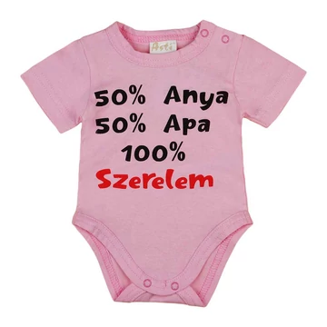 Rövid ujjú feliratos baba body Rövid ujjú feliratos baba body
