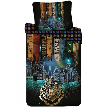 Harry Potter Starline ágyneműhuzat Flags 140×200cm, 70×90 cm Harry Potter Starline ágyneműhuzat Flags 140×200cm, 70×90 cm