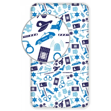 Rendőr Blue gumis lepedő 90x200 cm Rendőr Blue gumis lepedő 90x200 cm