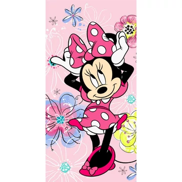 Disney Minnie Pink Bow fürdőlepedő, strand törölköző 70x140cm Disney Minnie Pink Bow fürdőlepedő, strand törölköző 70x140cm