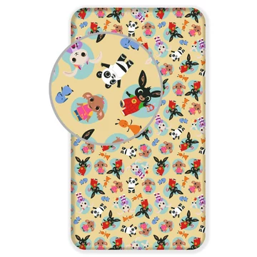 Bing Tiny Town gumis lepedő 90x200 cm Bing Tiny Town gumis lepedő 90x200 cm