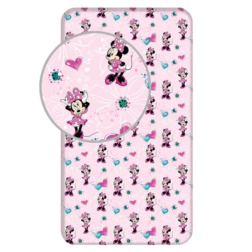 Disney Minnie Flowers gumis lepedő 90x200 cm Disney Minnie Flowers gumis lepedő 90x200 cm