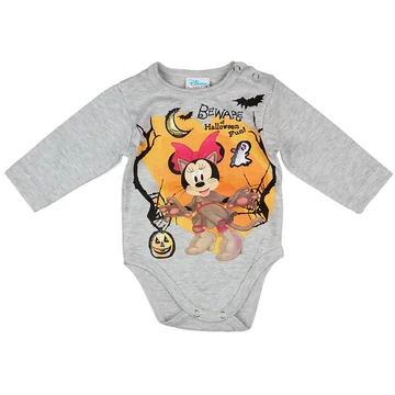 Disney Minnie halloween hosszú ujjú baba body szürke Disney Minnie halloween hosszú ujjú baba body szürke