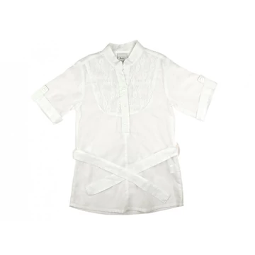 Alkalmi/ünneplő rövid ujjú lányka blúz (méret: 110-164) *isk