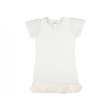 Alkalmi/ünneplő| rövid ujjú| muszlinos lányka tunika (méret: 104-152) *isk