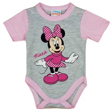 Rövid ujjú baba body Minnie egér mintával szürke Rövid ujjú baba body Minnie egér mintával szürke