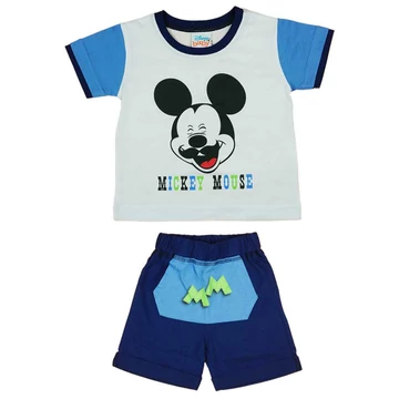 Disney Mickey bajusz mintás 2 részes fiú nyári szett Disney Mickey bajusz mintás 2 részes fiú nyári szett