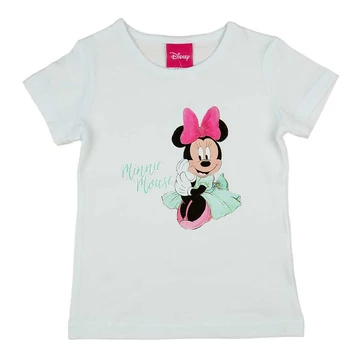 Rövid ujjú kislány póló Minnie egér mintával Rövid ujjú kislány póló Minnie egér mintával