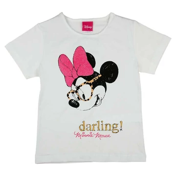 Rövid ujjú lány póló Minnie egér mintával Rövid ujjú lány póló Minnie egér mintával