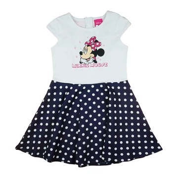 Nyári pöttyös kislány ruha Minnie egér mintával Nyári pöttyös kislány ruha Minnie egér mintával