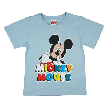 Rövid ujjú fiú póló Mickey mintával színes felirattal Rövid ujjú fiú póló Mickey mintával színes felirattal