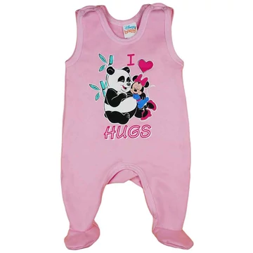 Disney Minnie pandás belül bolyhos ujjatlan rugdalózó Disney Minnie pandás belül bolyhos ujjatlan rugdalózó