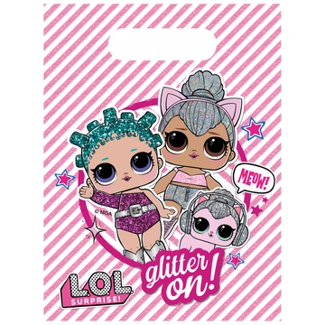 LOL Surprise Glitterati ajándéktasak, ajándékzacskó 6 db-os