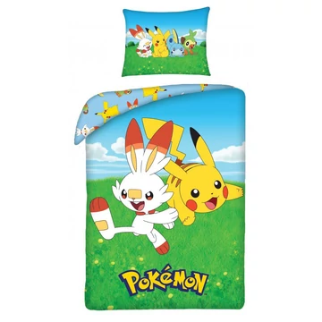 Pokémon Field ágyneműhuzat 140×200cm, 70×90 cm Pokémon Field ágyneműhuzat 140×200cm, 70×90 cm