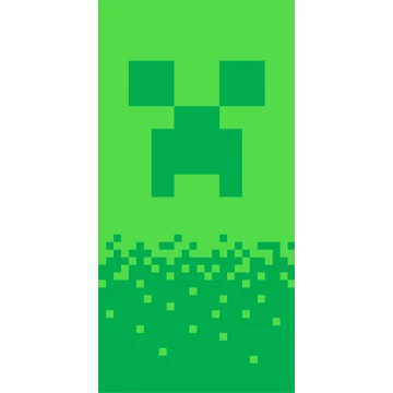 Minecraft Digital Creeper fürdőlepedő, strand törölköző 70x140cm