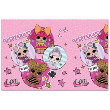LOL Surprise Glitterati műanyag asztalterítő 120x180 cm LOL Surprise Glitterati műanyag asztalterítő 120x180 cm