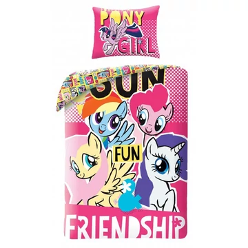 Én kicsi pónim Fun ágyneműhuzat 140×200cm, 70×90 cm