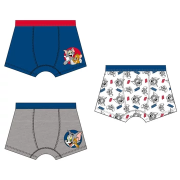 Tom és Jerry Fun gyerek boxeralsó 3 darab/csomag 7 - 8 év / 122 - 128 cm