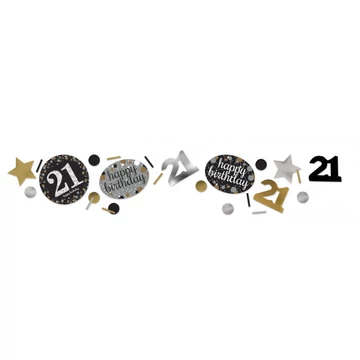 Happy Birthday Gold 21 konfetti Happy Birthday Gold 21 konfetti