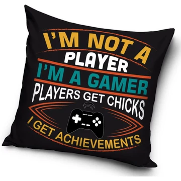 Gamer Achievements párna, díszpárna 40 x 40 cm Gamer Achievements párna, díszpárna 40 x 40 cm