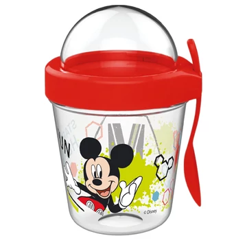 Disney Mickey Fun pohár snack tartó fedéllel és kanállal 350 ml Disney Mickey Fun pohár snack tartó fedéllel és kanállal 350 ml