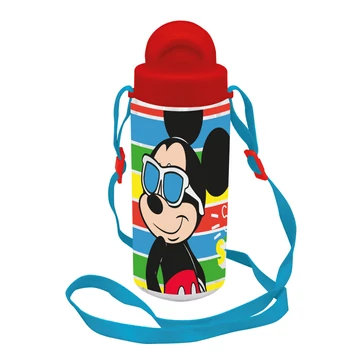 Disney Mickey Sun műanyag szívószálas kulacs akasztóval 500 ml Disney Mickey Sun műanyag szívószálas kulacs akasztóval 500 ml