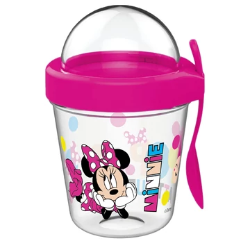 Disney Minnie Chill pohár snack tartó fedéllel és kanállal 350 ml Disney Minnie Chill pohár snack tartó fedéllel és kanállal 350 ml