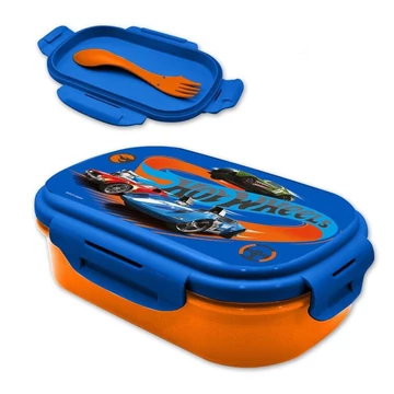 Hot Wheels Race szendvicsdoboz + evőeszköz szett