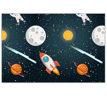 Űr Rocket Space műanyag asztalterítő 120x180 cm Űr Rocket Space műanyag asztalterítő 120x180 cm