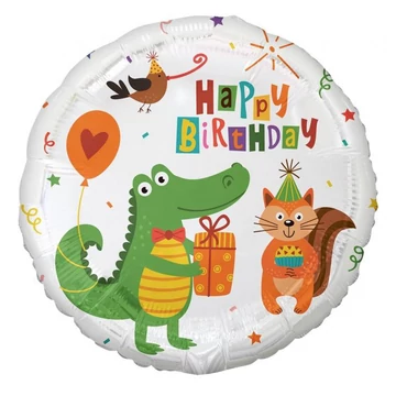 Krokodil Happy Birthday Crocodile Party fólia lufi 36 cm