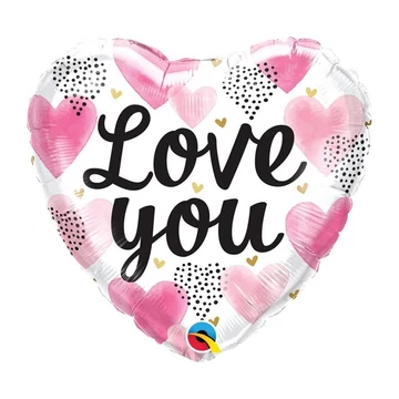 Szerelem Hearts fólia lufi 46 cm Szerelem Hearts fólia lufi 46 cm