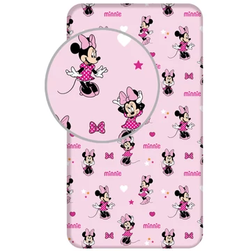 Disney Minnie Pretty in Pink gumis lepedő 90x200 cm Disney Minnie Pretty in Pink gumis lepedő 90x200 cm