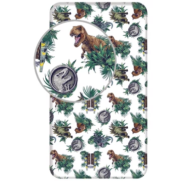 Jurassic World Dino Kingdom gumis lepedő 90x200 cm Jurassic World Dino Kingdom gumis lepedő 90x200 cm