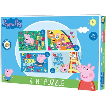 Peppa malac Cool Things puzzle 4 az 1-ben