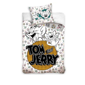 Tom és Jerry White ágyneműhuzat 140×200cm, 70x90 cm Tom és Jerry White ágyneműhuzat 140×200cm, 70x90 cm