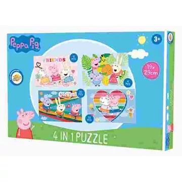 Peppa malac Friends puzzle 4 az 1-ben Peppa malac Friends puzzle 4 az 1-ben