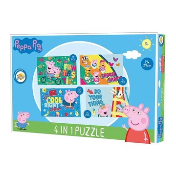 Peppa malac Fun puzzle 4 az 1-ben Peppa malac Fun puzzle 4 az 1-ben