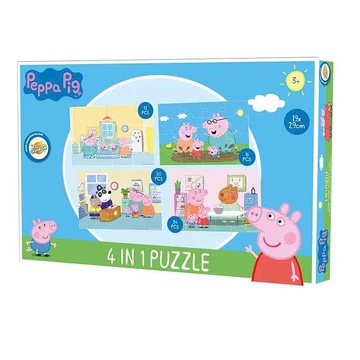 Peppa malac Home puzzle 4 az 1-ben Peppa malac Home puzzle 4 az 1-ben