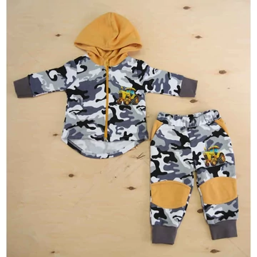 Belül bolyhos fiú szabadidő szett traktoros mintával Belül bolyhos fiú szabadidő szett traktoros mintával