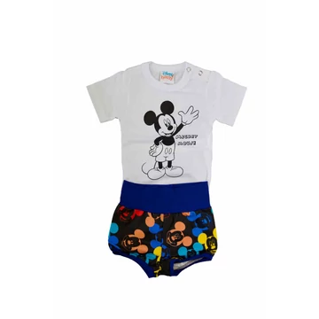 Rövidnadrágos kisfiú babaruha szett Mickey egér mintával Rövidnadrágos kisfiú babaruha szett Mickey egér mintával