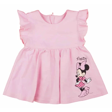Fodros ujjú kislány nyári ruha Minnie egér mintával Fodros ujjú kislány nyári ruha Minnie egér mintával