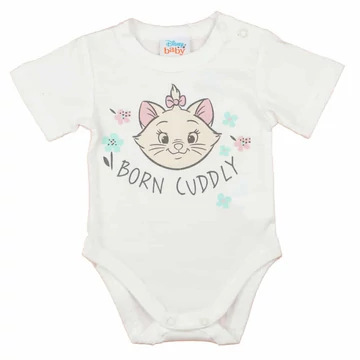 Rövid ujjú baba body Marie cica mintával Rövid ujjú baba body Marie cica mintával