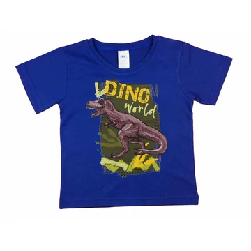 Rövid ujjú fiú póló dinoszauruszos mintával