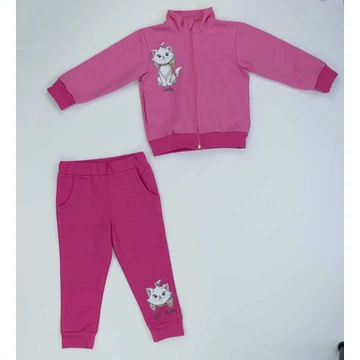 2 részes pamut kislány szabadidő szett Marie cica mintával 2 részes pamut kislány szabadidő szett Marie cica mintával